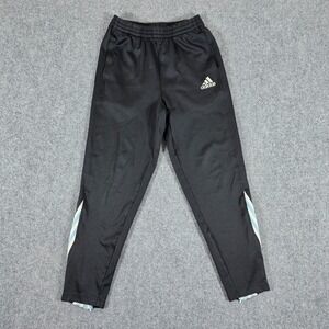 Vintage 2002‎ Y2K Adidas Argentina Track Pants Zip Pocket Black Men's Sz M 25x27